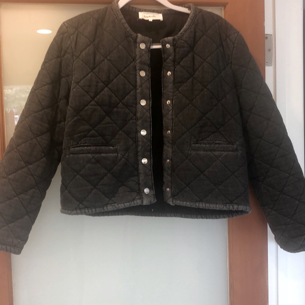 ba&sh cropped denim jacket.